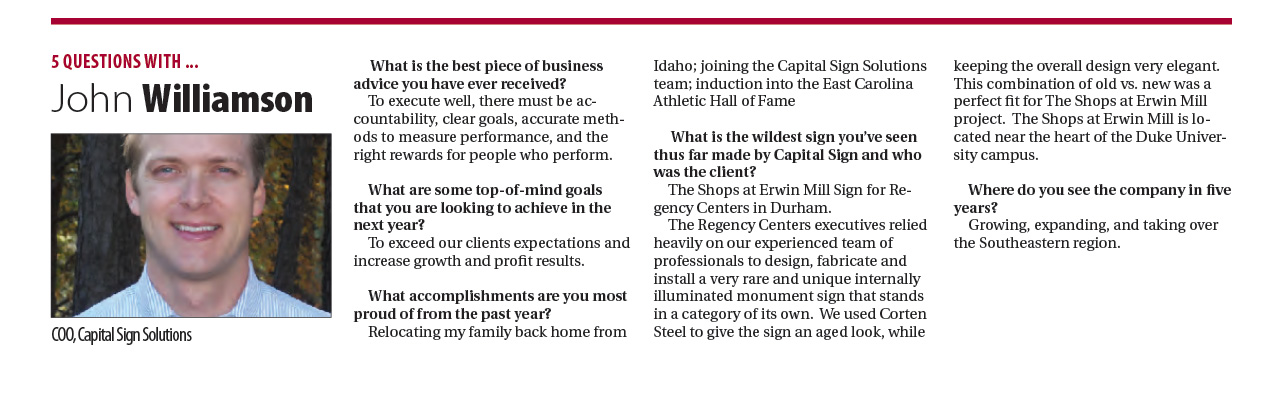 Capital Sign Solutions John Allen Williamson