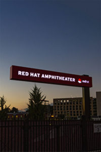 Red Hat Amphitheater Exterior Signage