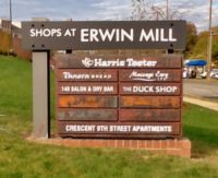 Capital Sign Solutions Shops of Erwin Mill Monument Sign