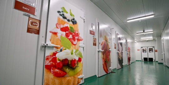 Door imagery for New Restaurant