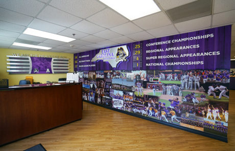 Capital Sign Solutions - East Carolina University baseball interior signage