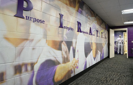 Capital Sign Solutions - East Carolina University baseball interior signage