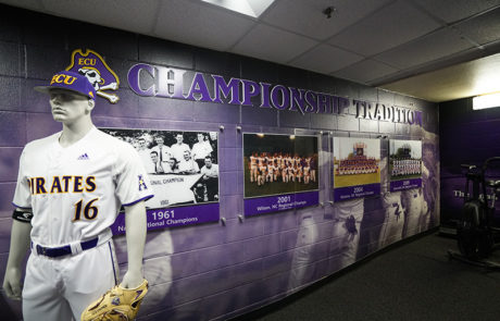 Capital Sign Solutions - East Carolina University baseball interior signage