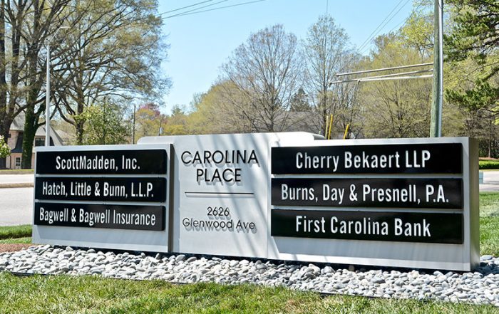 business park sign created by Capital Sign solutions.